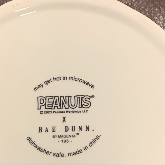 HOLIDAY FEAST Snoopy with Christmas Gift Ceramic Pet Food Bowl Rae Dunn Peanuts - Picture 8 of 8